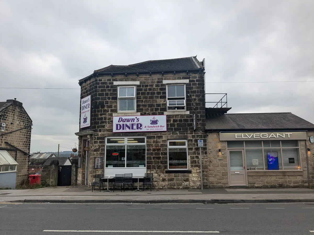 Dawn's Diner and Sandwich Bar shopfront on New Road Side